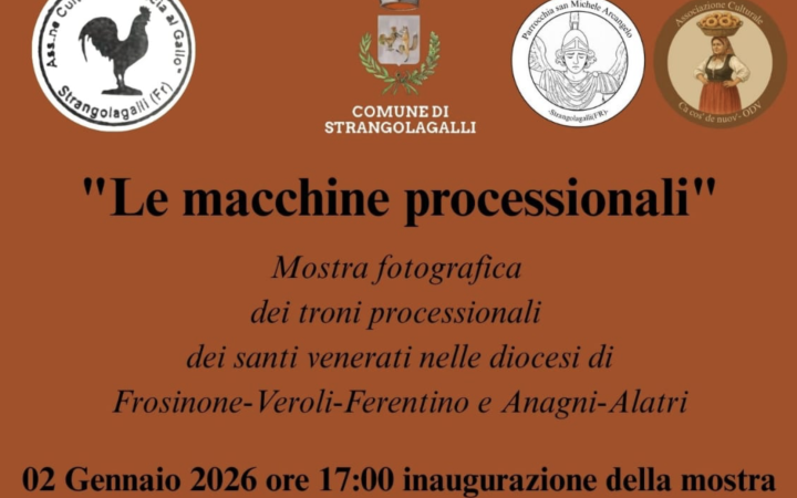 &ldquo;Le macchine processionali&rdquo;: via alla mostra fotografica