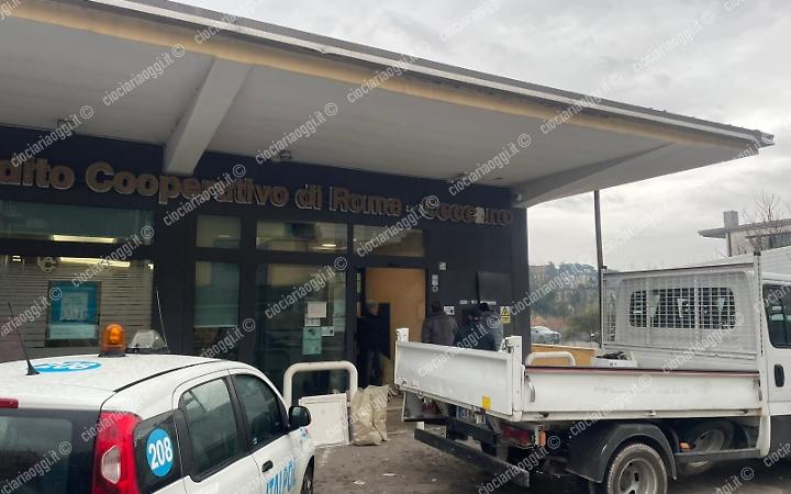 Bancomat fatto esplodere nella notte: colpo alla Bcc di Ceccano
