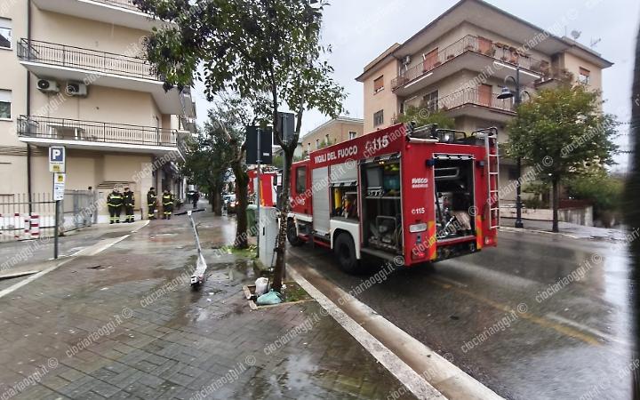 Fiamme in un appartamento, paura per sette studenti