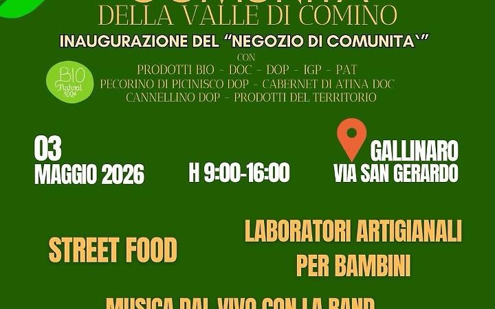 A Gallinaro nasce il primo "Negozio di Comunit&agrave;"
