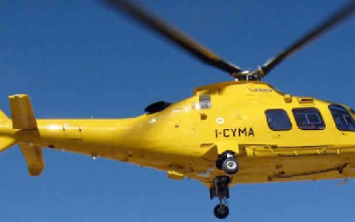 Bambino di Paliano trasportato a Roma con l'eliambulanza