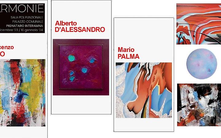 Armonie e cromatismi: la mostra di Alberto D'Alessandro, Mario Palma, e Vincenzo Izzo